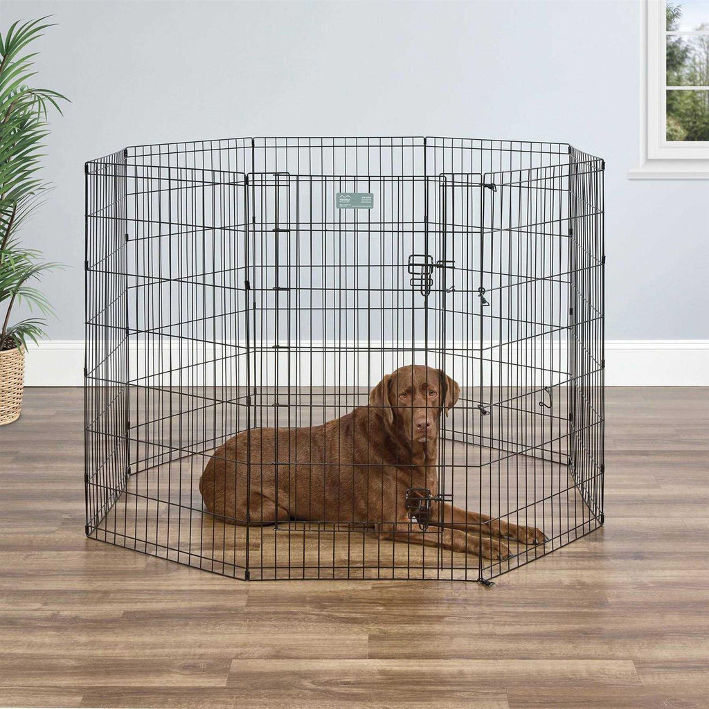 Black Exercise Pen with Door C883
