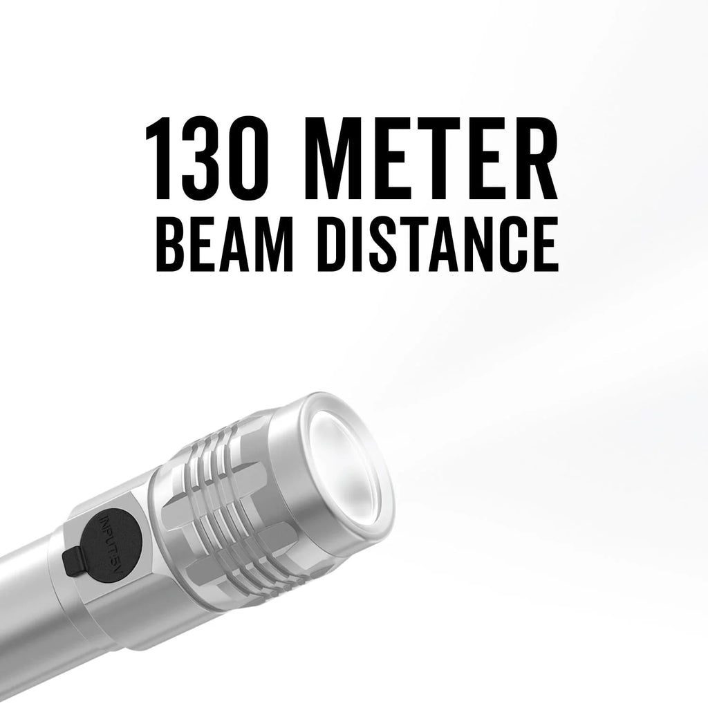 Metal Rechargeable LED Flashlight 300 Lumens K2984