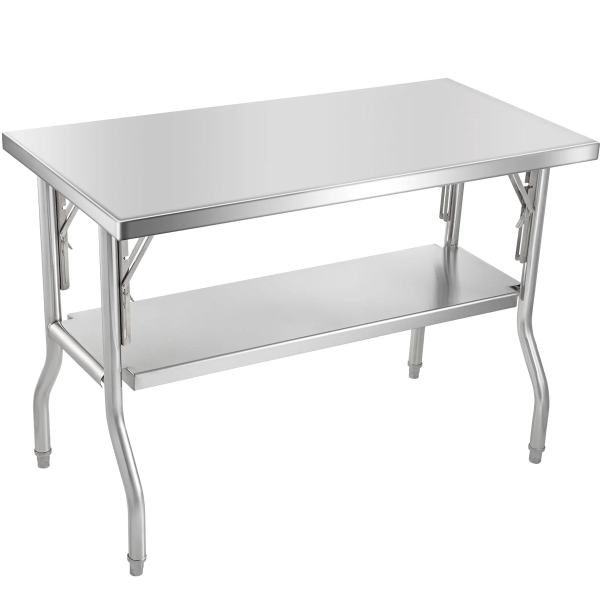 Stainless Steel Folding Prep Table 48 x 24 x 33.5 inch T127602