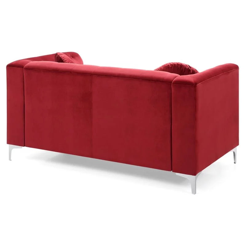 Velvet Sofa Chaise and Loveseat 2-Piece Set Z819012