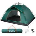4 Person Pop up Camping Tent, Green D596049