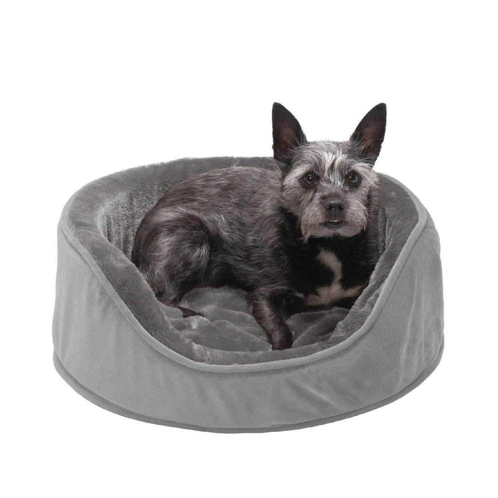 Plush Velvet Oval Dog Bed A7378