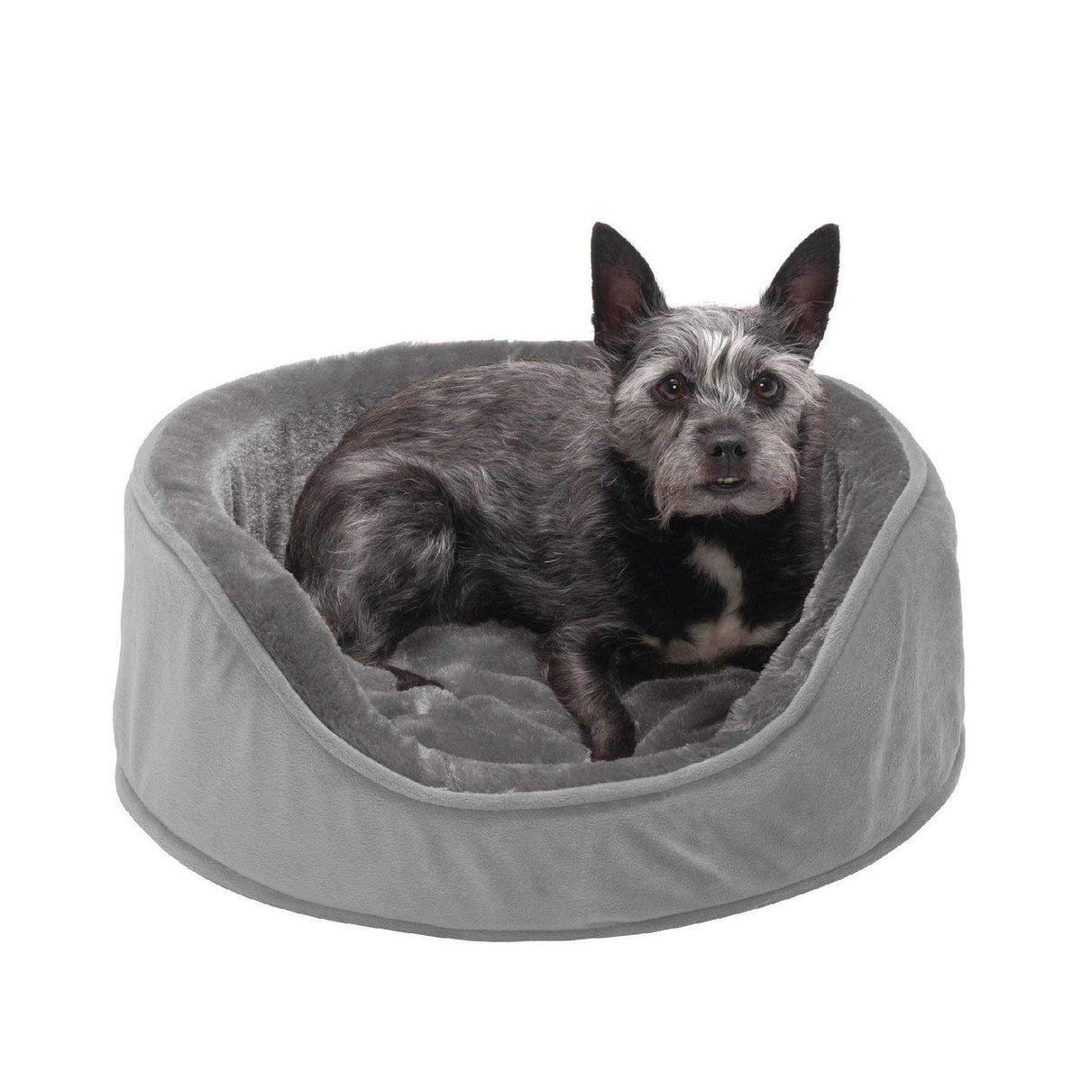 Plush Velvet Oval Dog Bed A7378