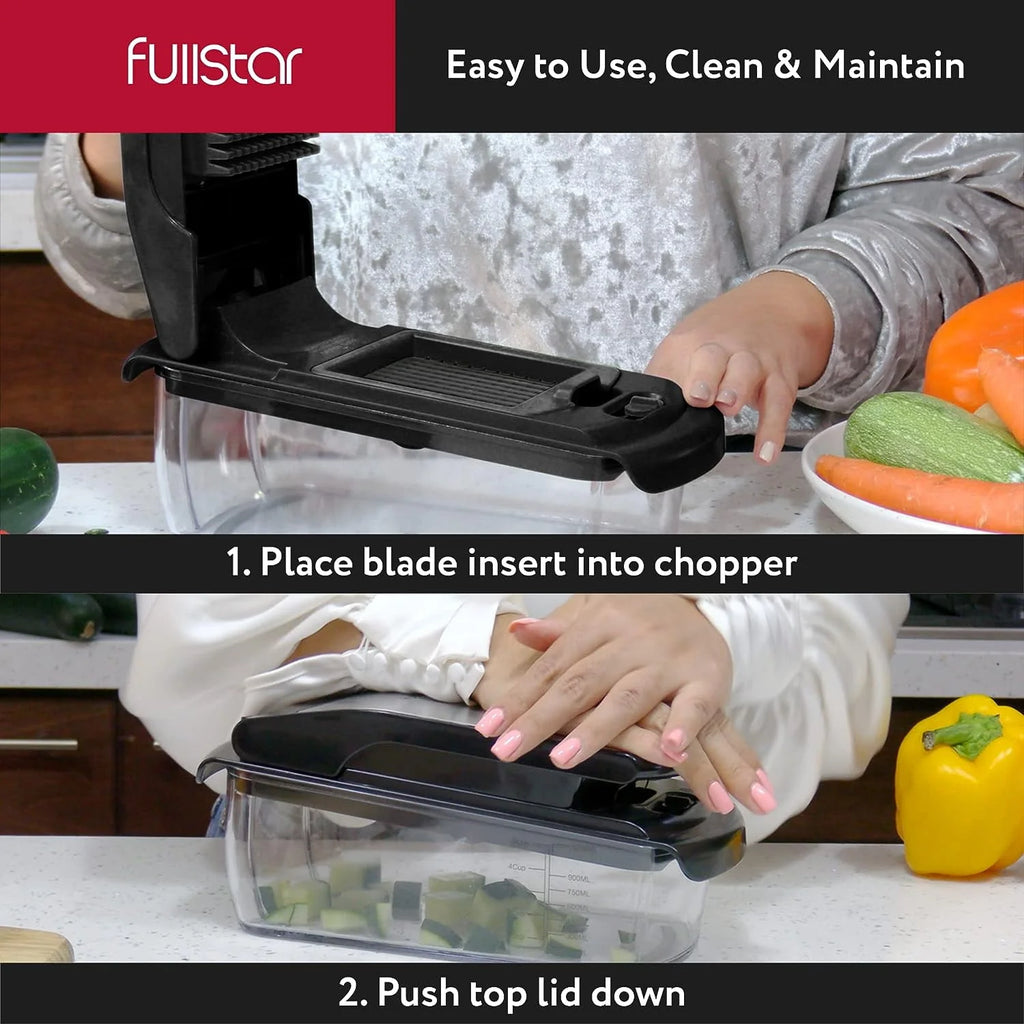 Vegetable Chopper 7 Blades White I34278