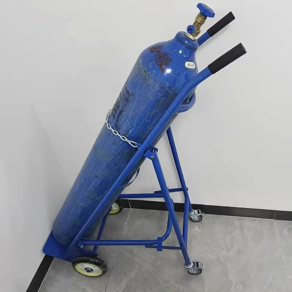 Foldable Steel Oxygen Tank Holder Cart Z50088