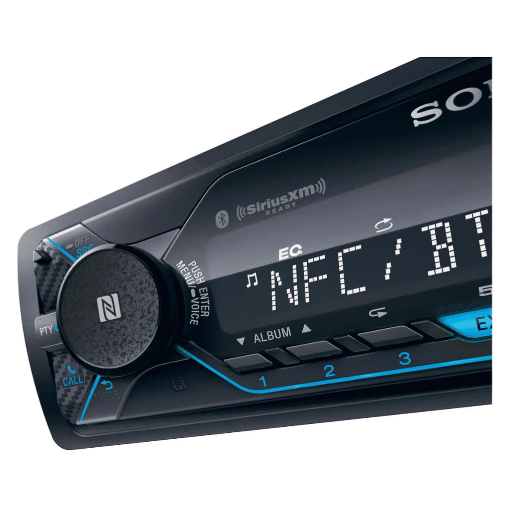 Single DIN Bluetooth Car Stereo Receiver with USB Auxiliary Inputs X8372