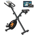 Upright Foldable Stationary Bike Black T198