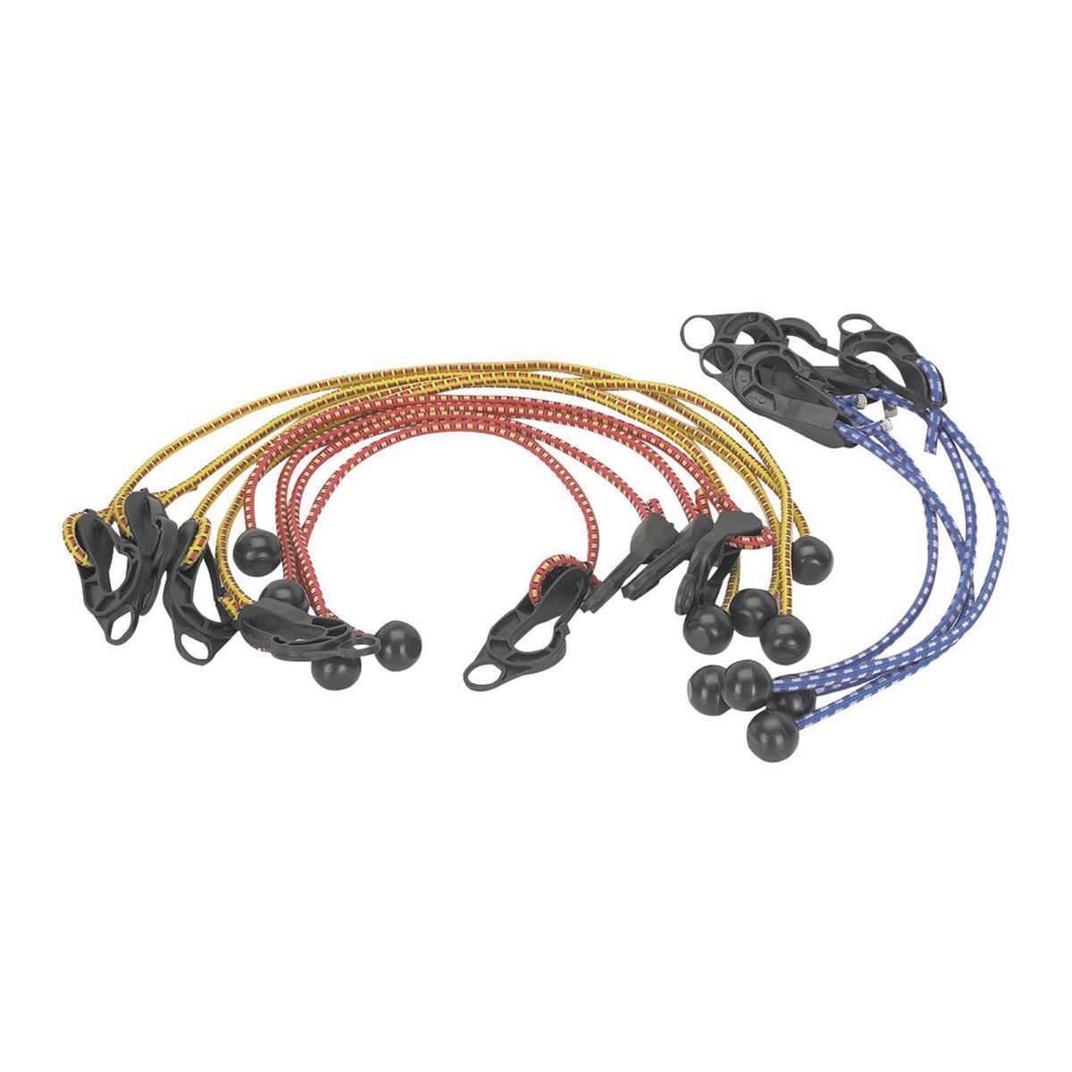 Adjustable Tarpaulin Tie Down Cords, 12 Piece Y940