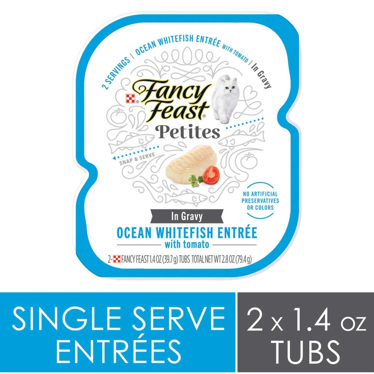 Ocean Whitefish Entree in Gravy Wet Cat Food C2380