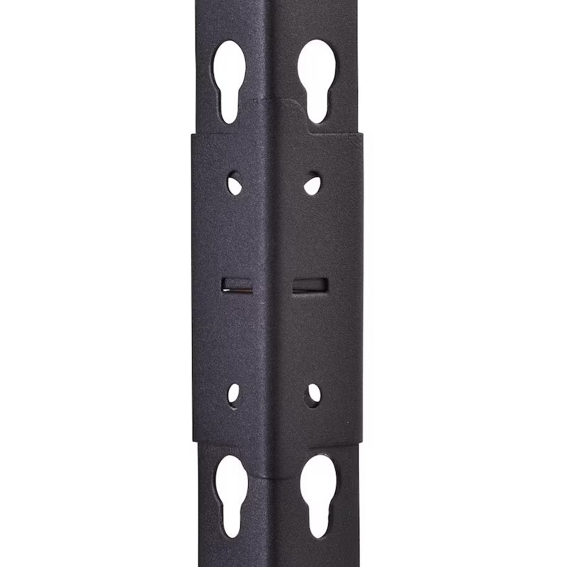 5-Tier Heavy Duty Steel Shelving Unit in Black Z30556