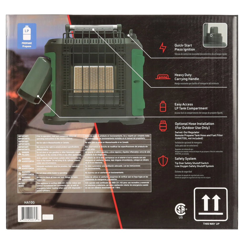 10000 BTU Propane Portable Radiant Heater S1812