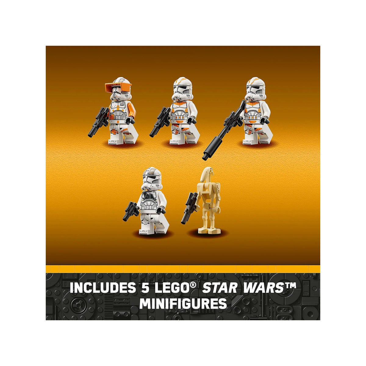 Poseable Toy with Clone Troopers & Battle Droid Figures G4077