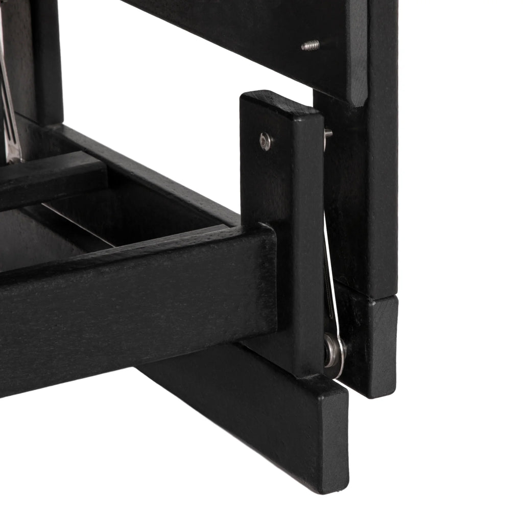 Black HDPE Double Patio Glider Bench S5639