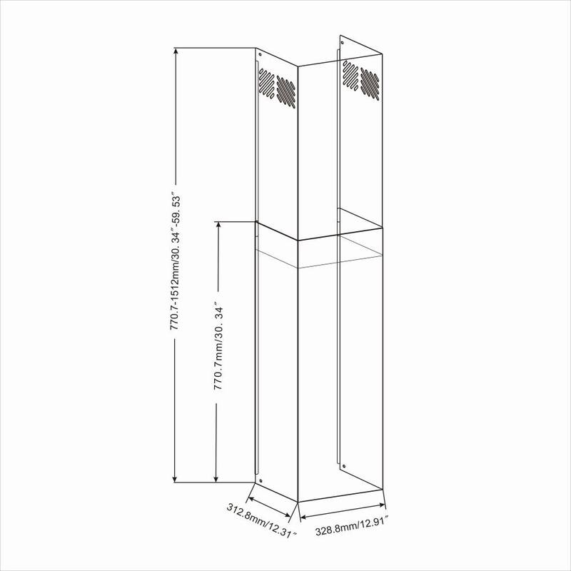 Stainless Steel Chimney Extension Y809