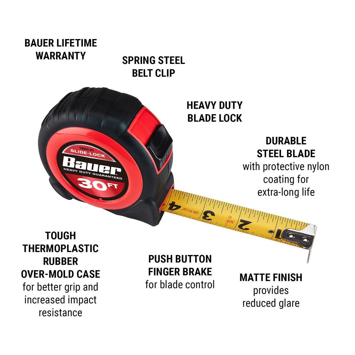 30 ft. x 1 in. Tape Measure M6647