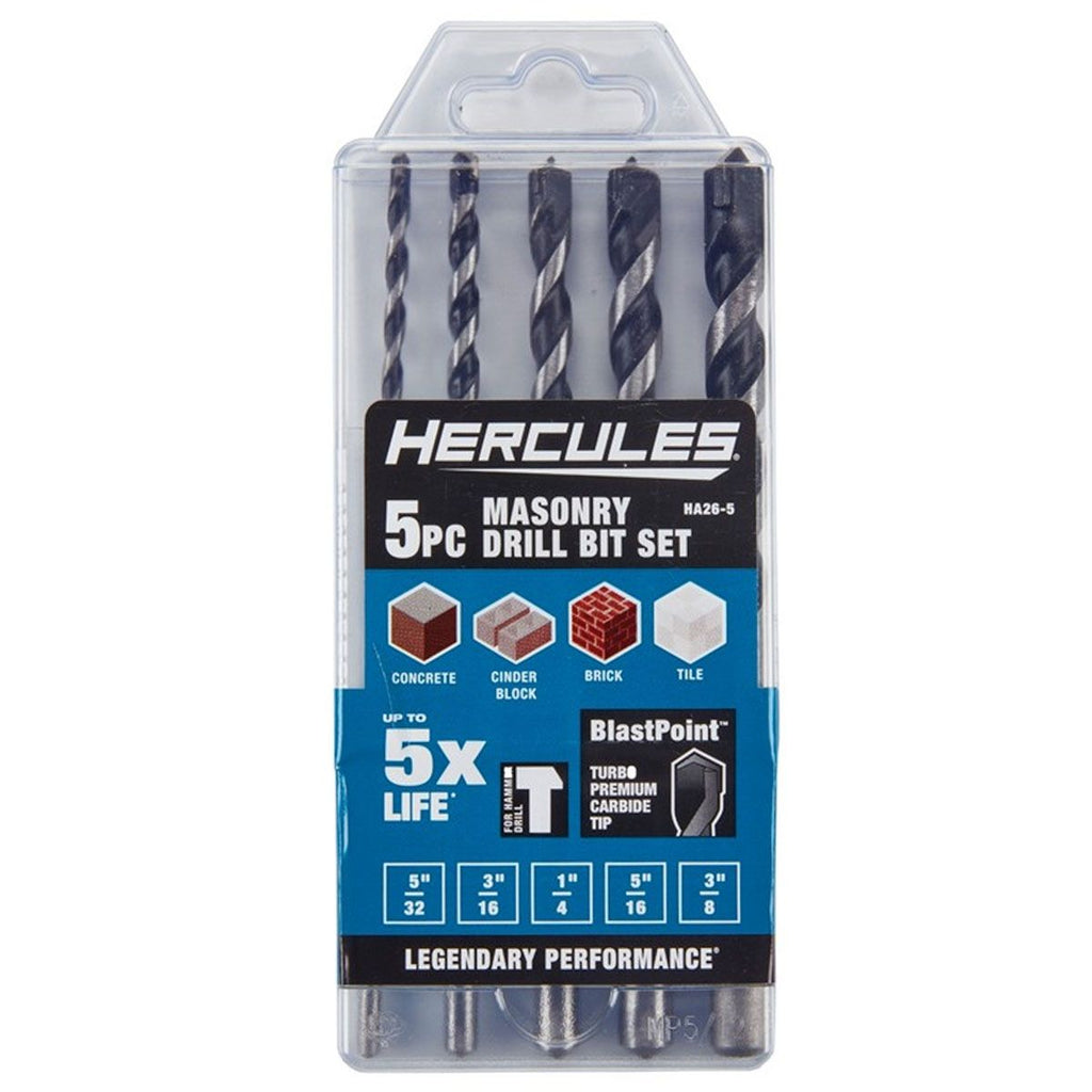 5-Piece Masonry Drill Bit Set L617