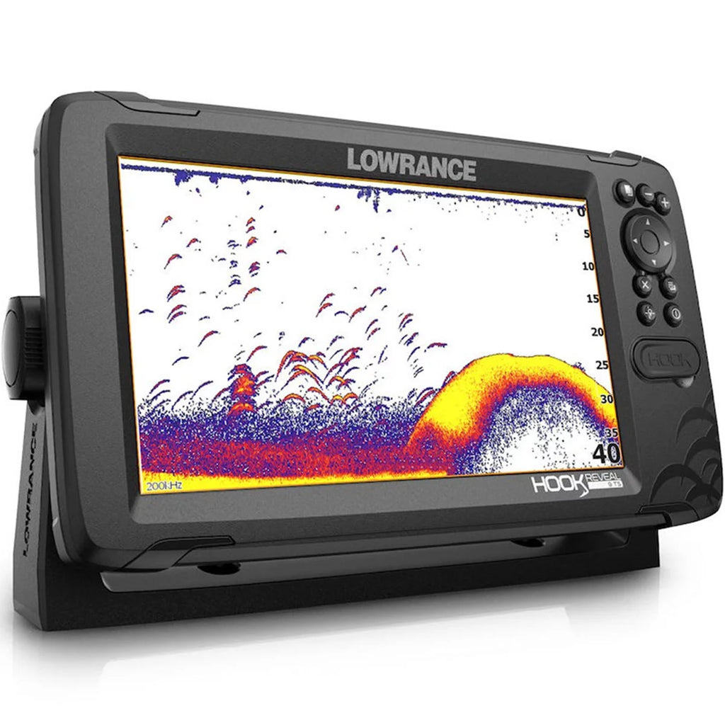 9 In. Fishfinder with TripleShot Down Scan Sidescan Imaging and Mapping J82719