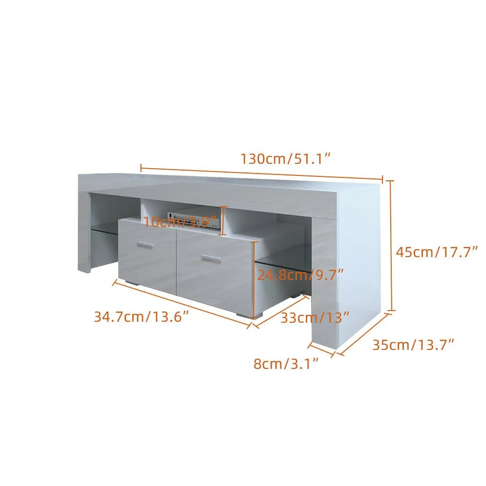 White Modern Rectangle Coffee Table W145757