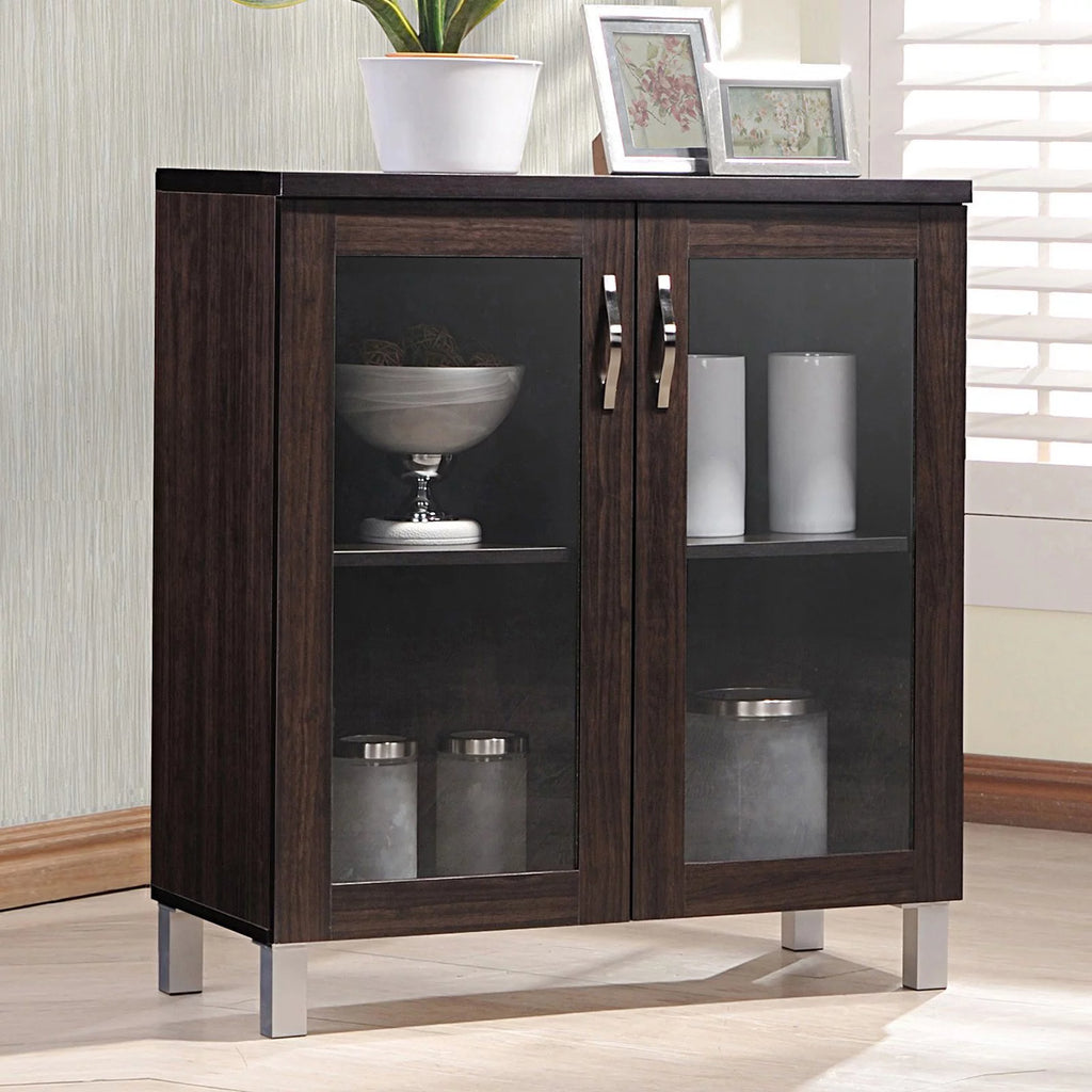 Dark Brown Curio Cabinet F3150