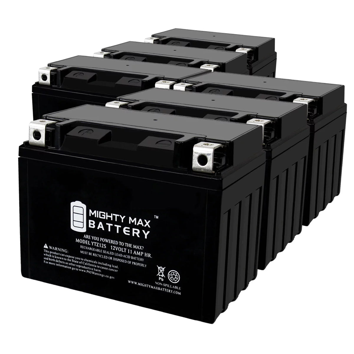 12 Volt 11 AH 210 CCA Rechargeable SLA AGM Motorcycle Battery W720