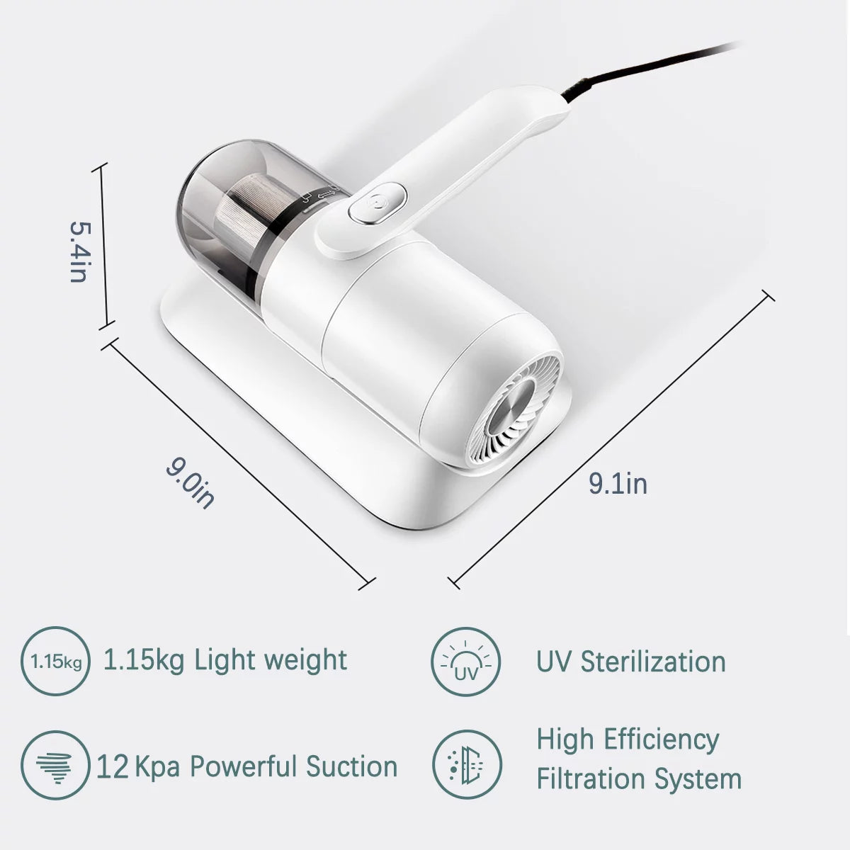 12KPa Handheld UV Bed Vacuum Cleaner J399329