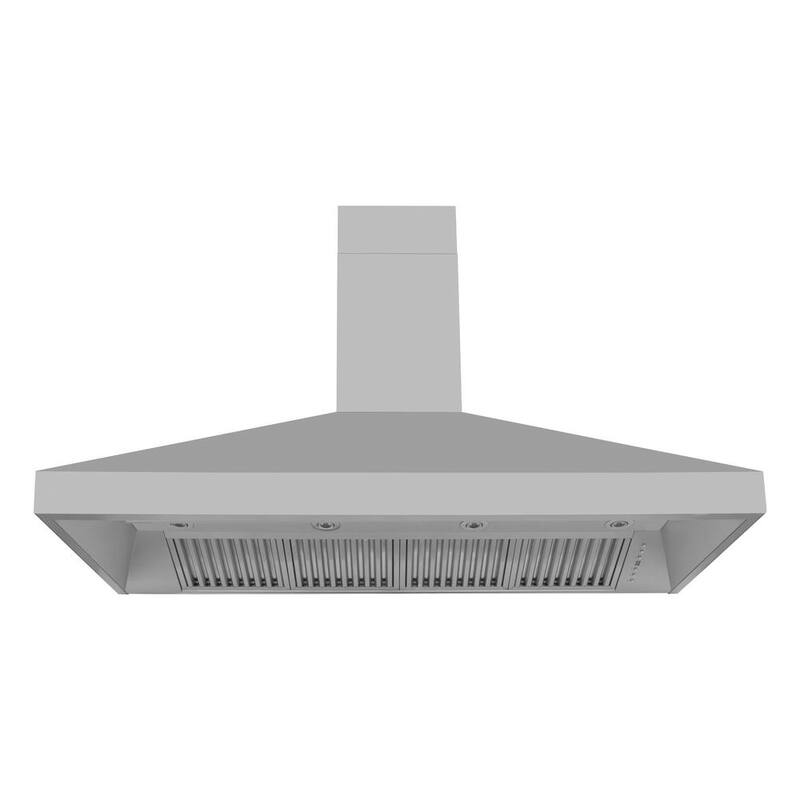 60 in. 500 CFM Convertible Wall Mount Range Hood in Stainless Steel I363157