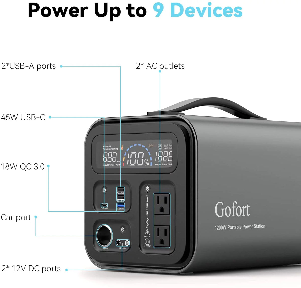 600 Watts Portable Power Station X542841