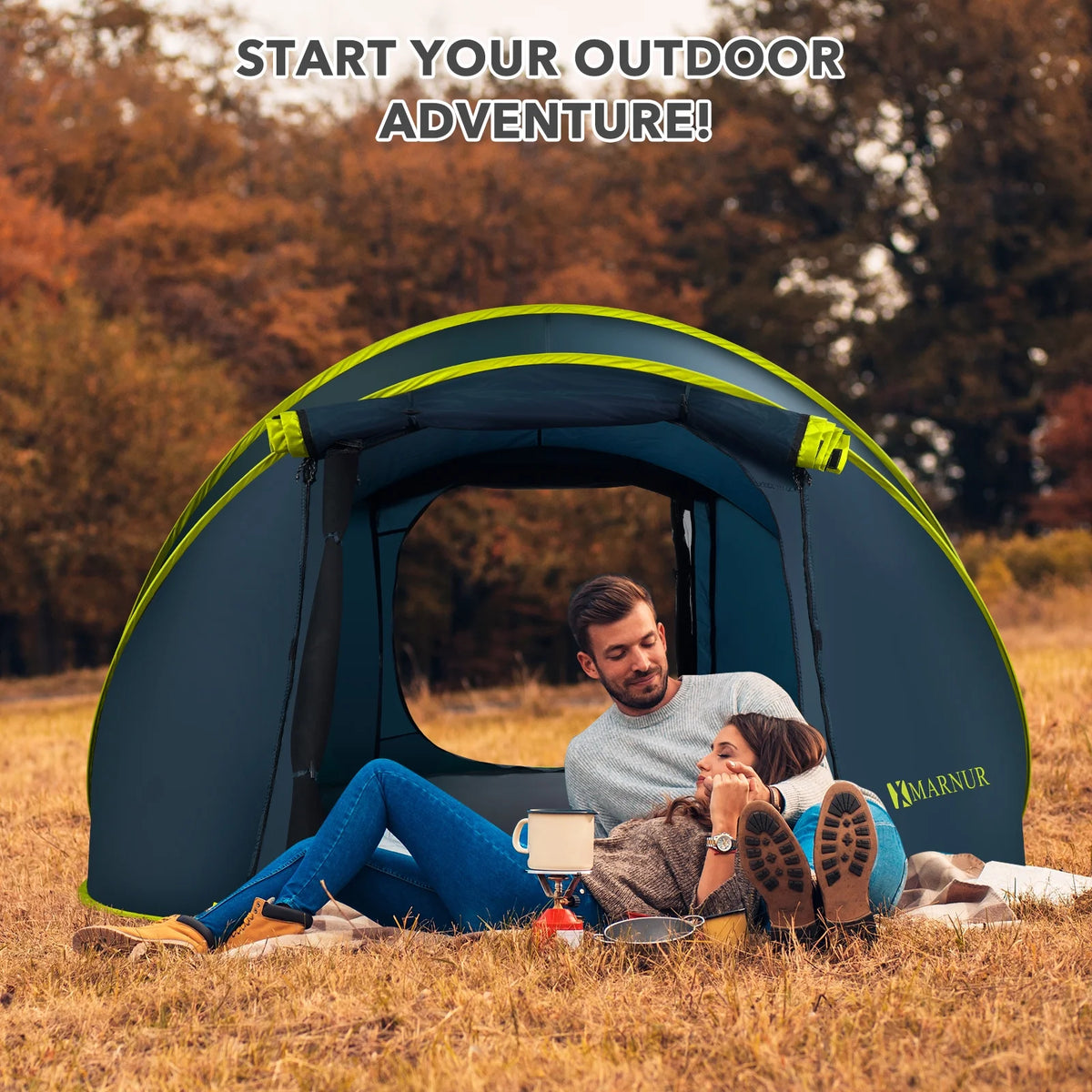 4-Person Waterproof Pop Up Camp Tent W733