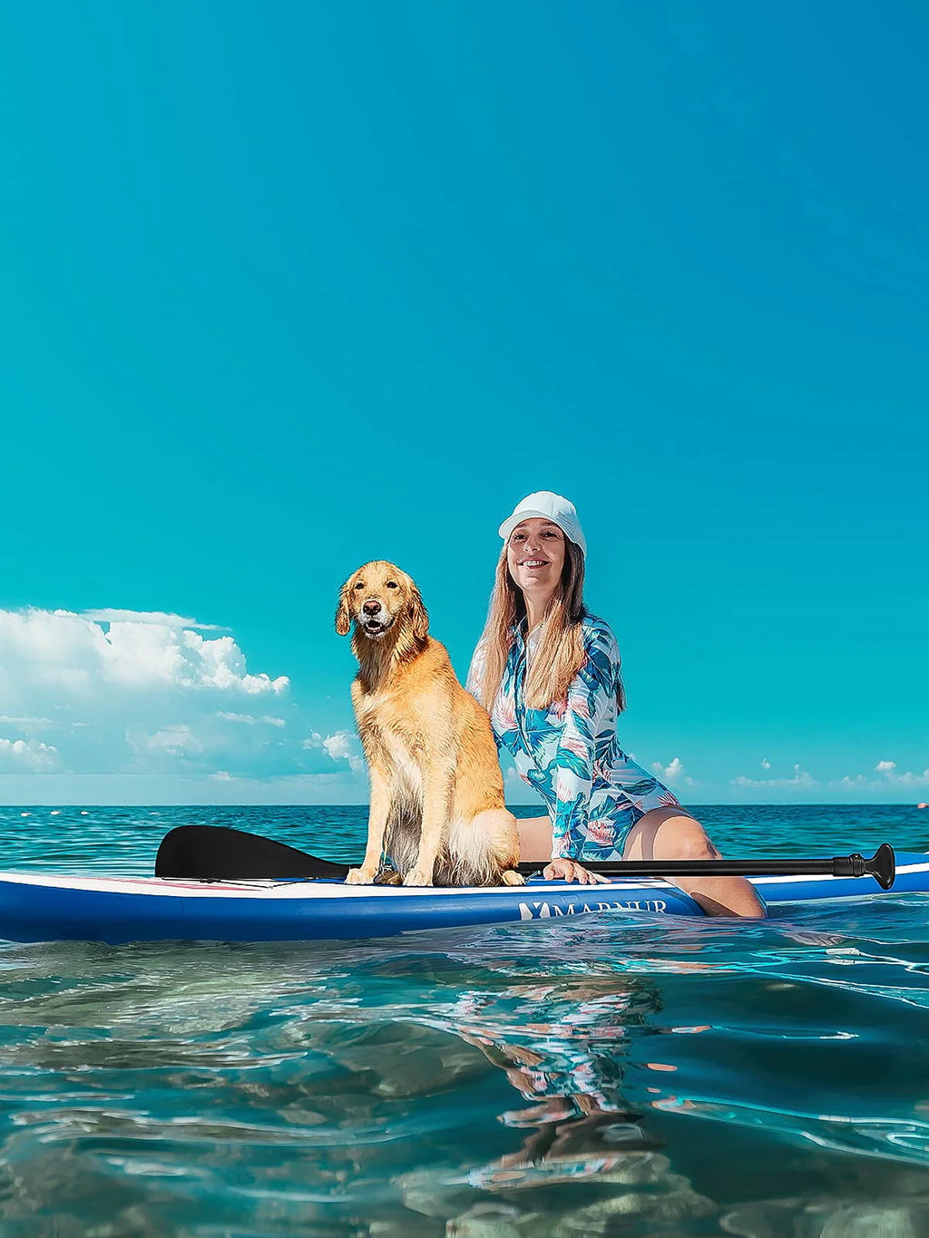 Inflatable Paddle Board with Non-Slip Deck and Pump and Paddle T916