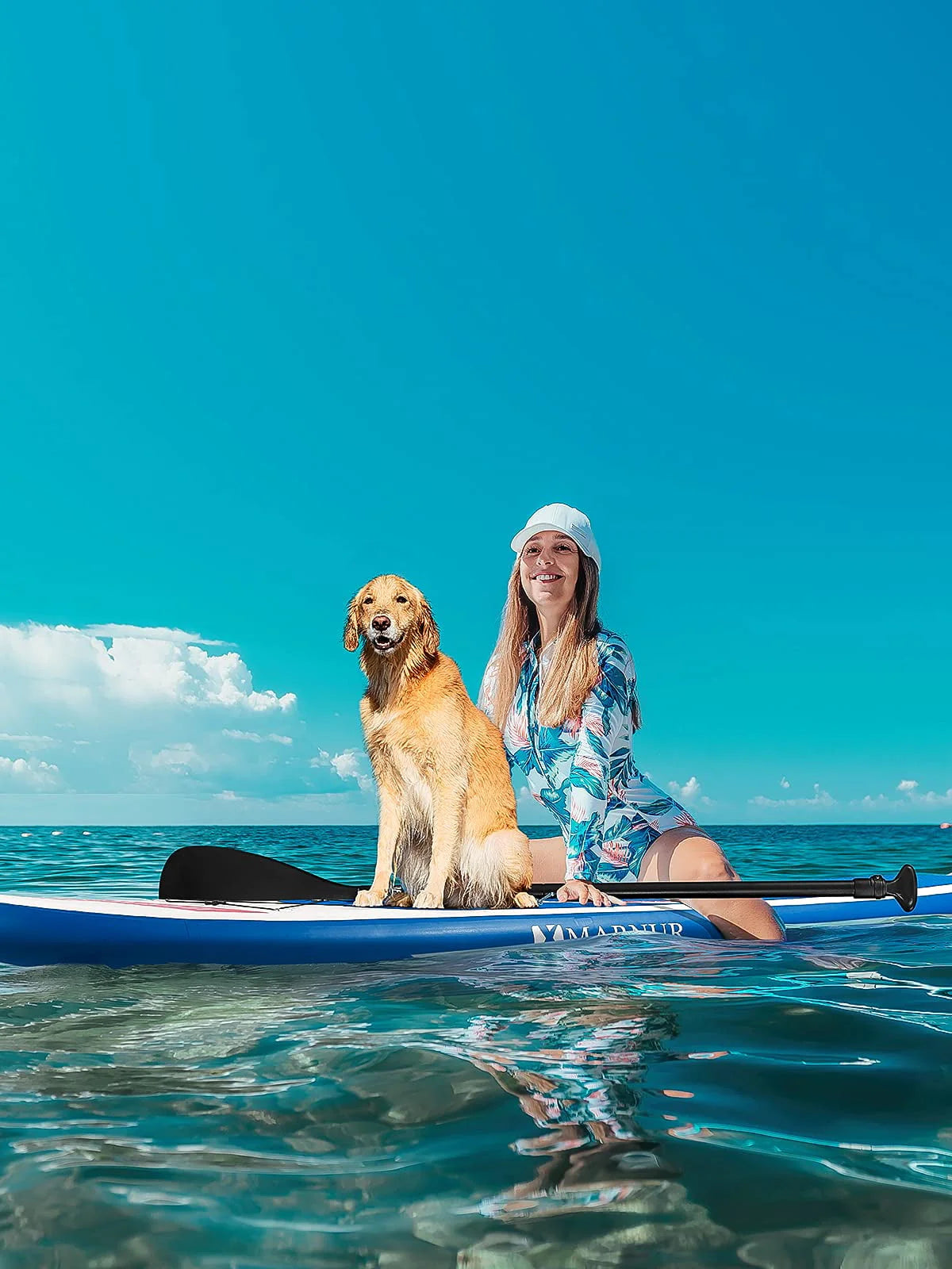 Inflatable Paddle Board with Non-Slip Deck and Pump and Paddle T916