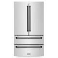 36 In. 22.5 cu. ft. Refrigerator with Ice Maker in Stainless Steel and Matte Black V871446