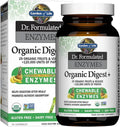 Organic Digestive Enzymes with Papain, Bromelain, Lipase, 90 Chewables J5024