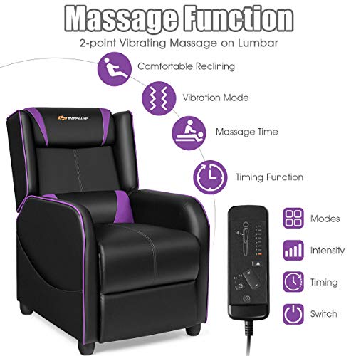 PU Leather Recliner Chair with Footrest O97861