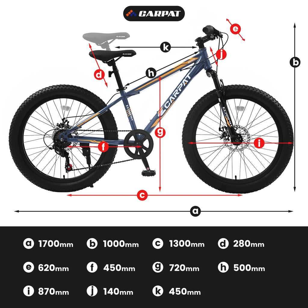 24 inch Mountain Bike with Fat Tires P408