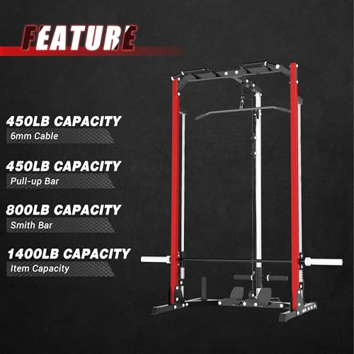 Compact Smith Machine Home Gym with LAT Pulldown A230