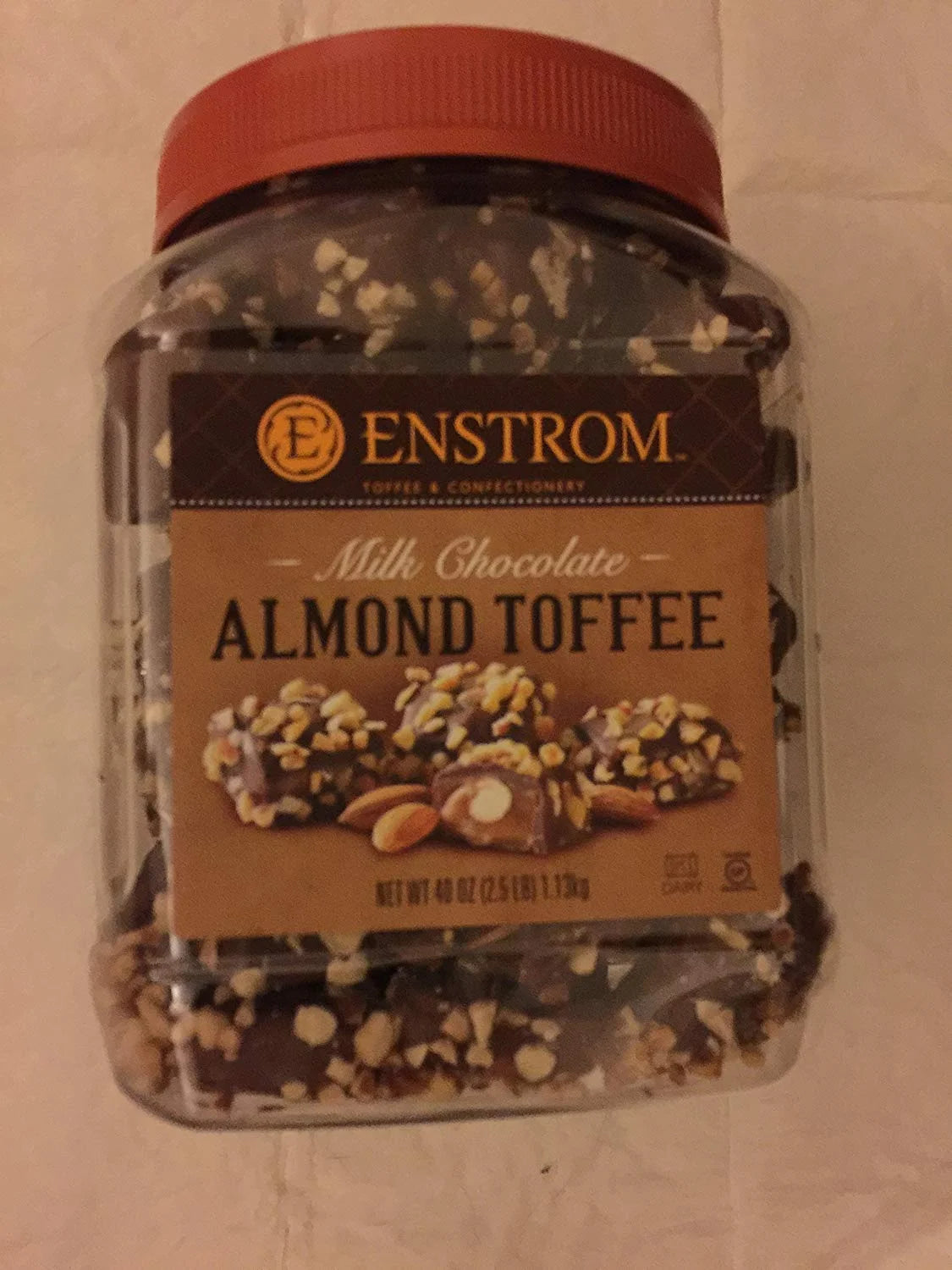 Milk Chocolate Almond Toffee 40 Oz Pack Of 4 E86218