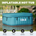 4 Person Inflatable Hot Tub Pool with Massage Jets A531