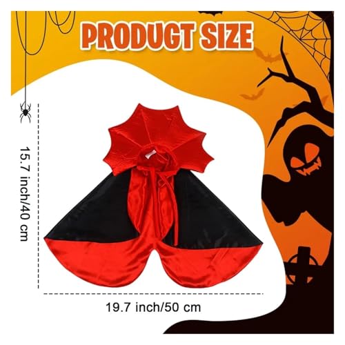 Red Black Halloween Pet Cloak Cape D7938
