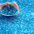 Glass Stones 1lb Irregular Sea Glass Pebbles Non-toxic Artificial Crystal Gemstones Y709089