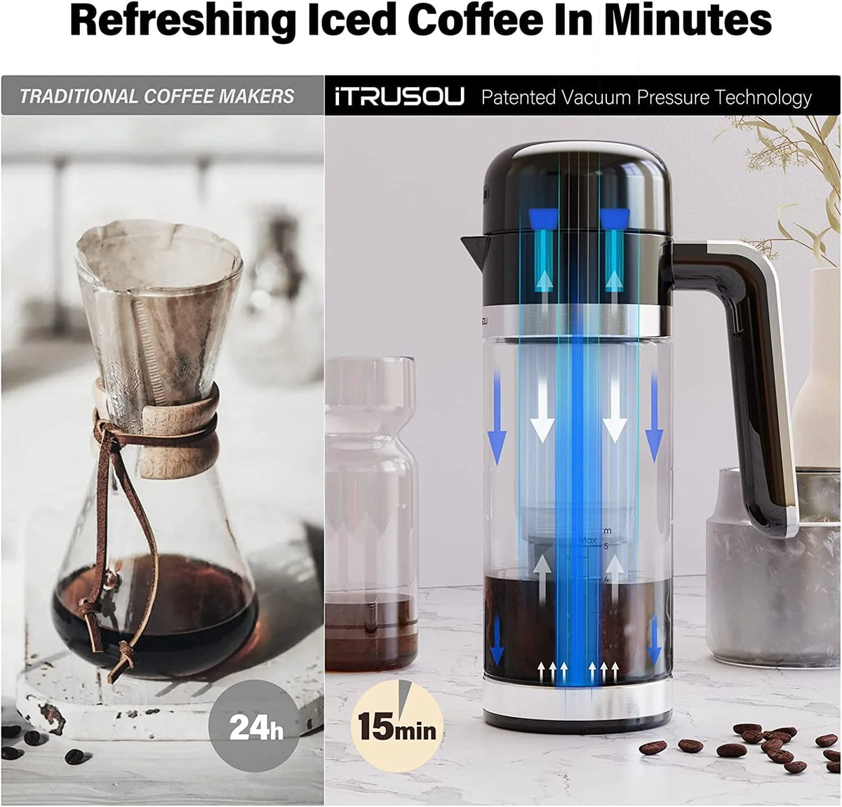 Electric Cold Brew Maker with Glass Cup Z63205