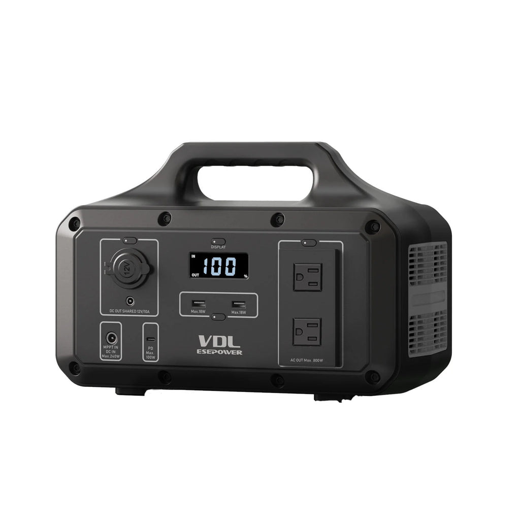 Portable Power Station 800W 510Wh Solar Generator D1596