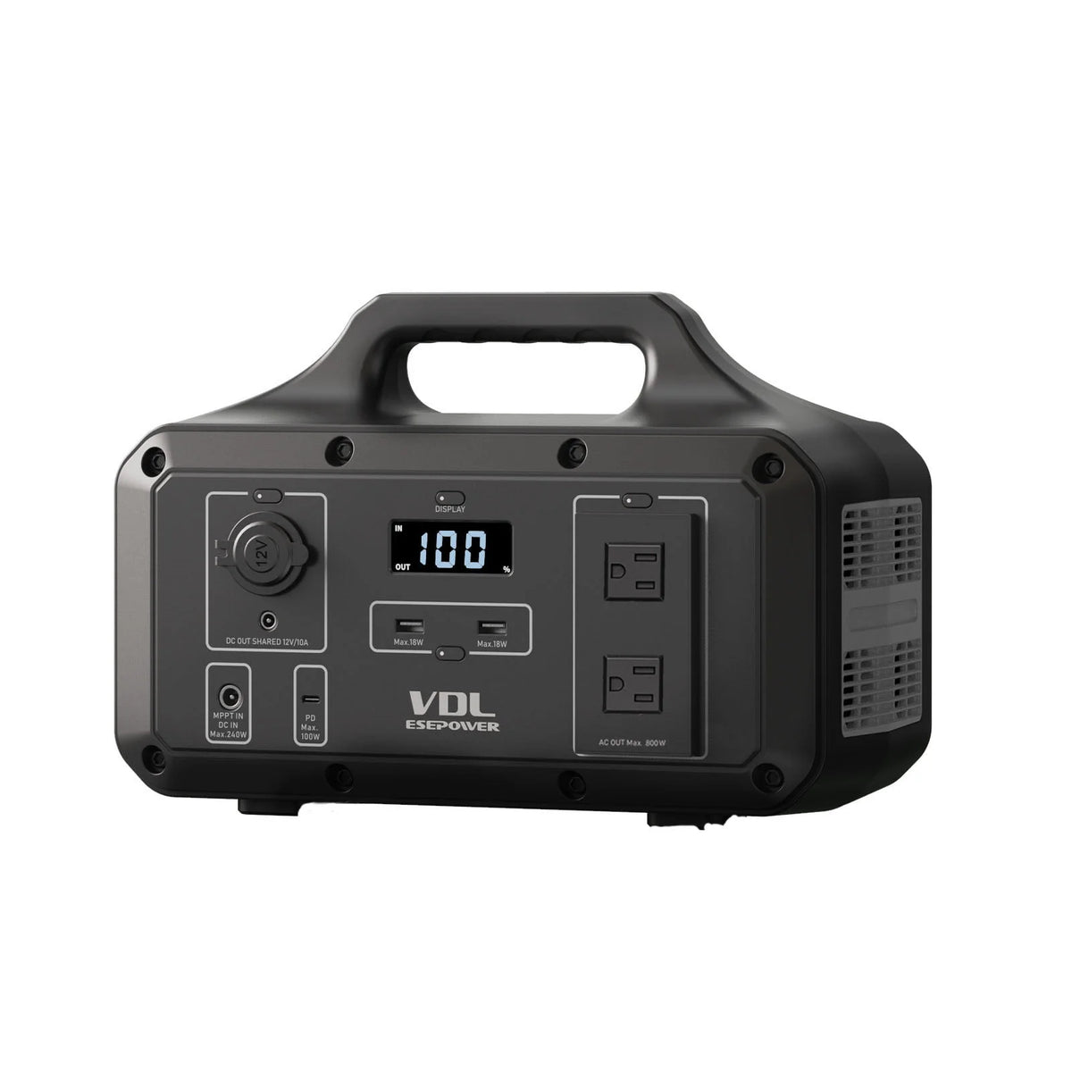 Portable Power Station 800W 510Wh Solar Generator D1596