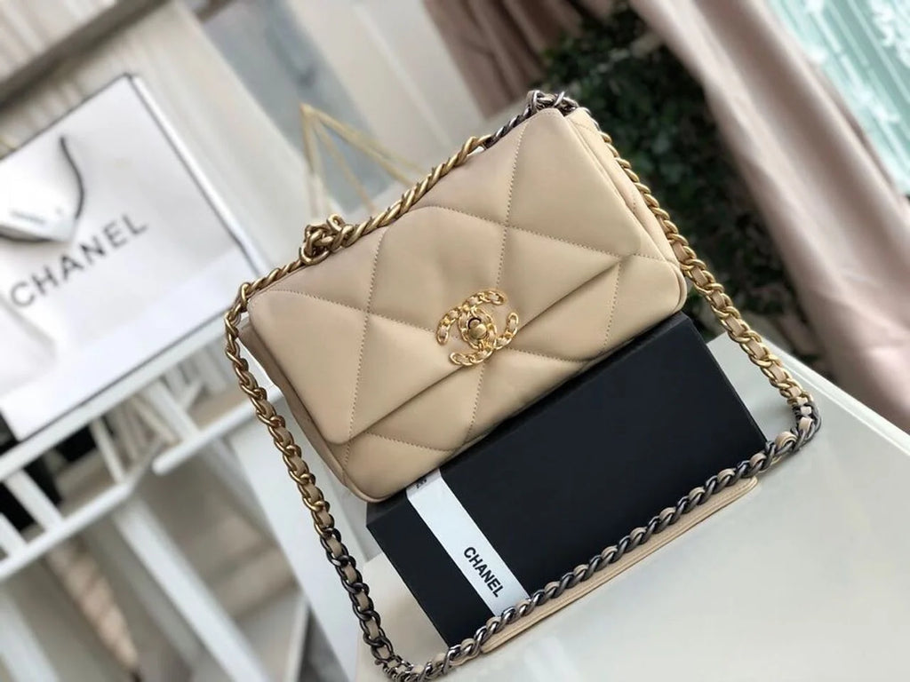 Beige Flap Bag N63331