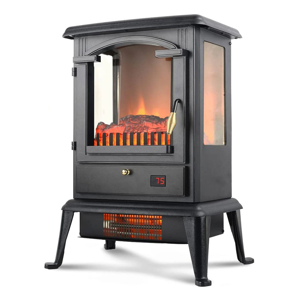 Freestanding Electric Fireplace Heater Stove with Remote 4 Pack S336