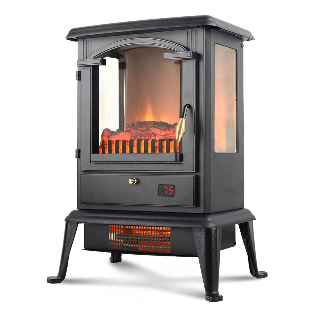 Freestanding Electric Fireplace Heater Stove with Remote 4 Pack S336