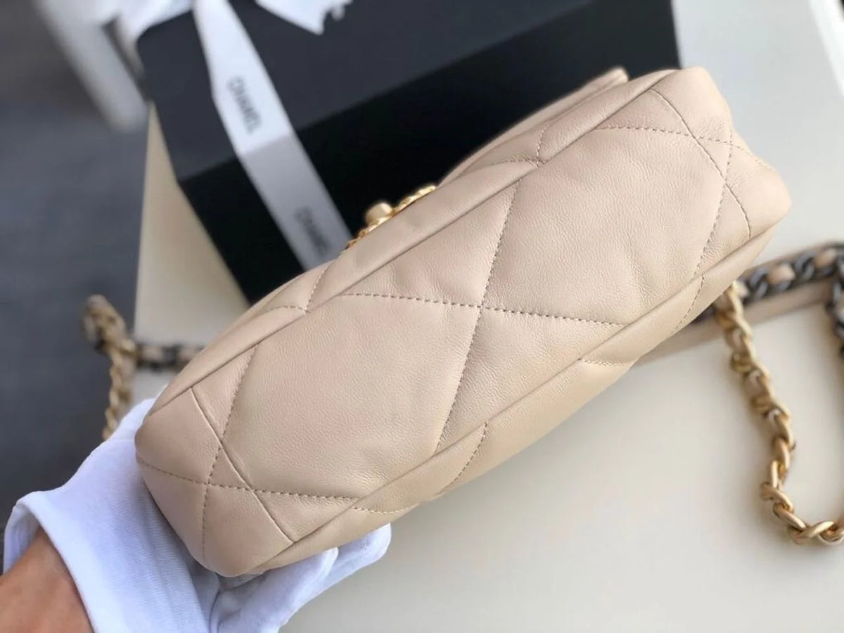 Beige Flap Bag N63331