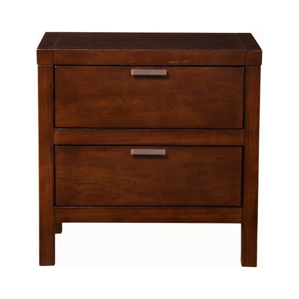 Brown Wood Nightstand H467