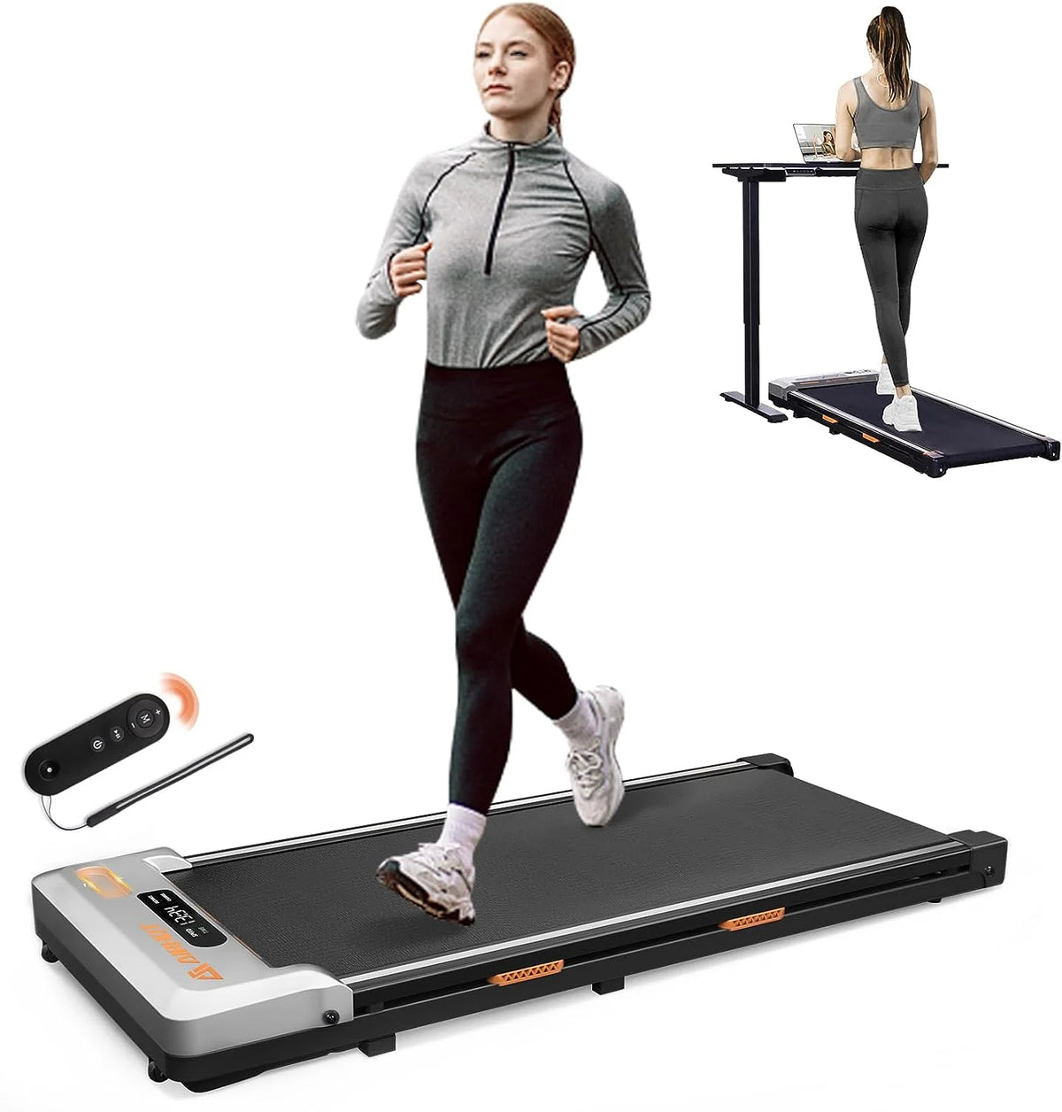 Under Desk Treadmill 2 in 1 Black T425