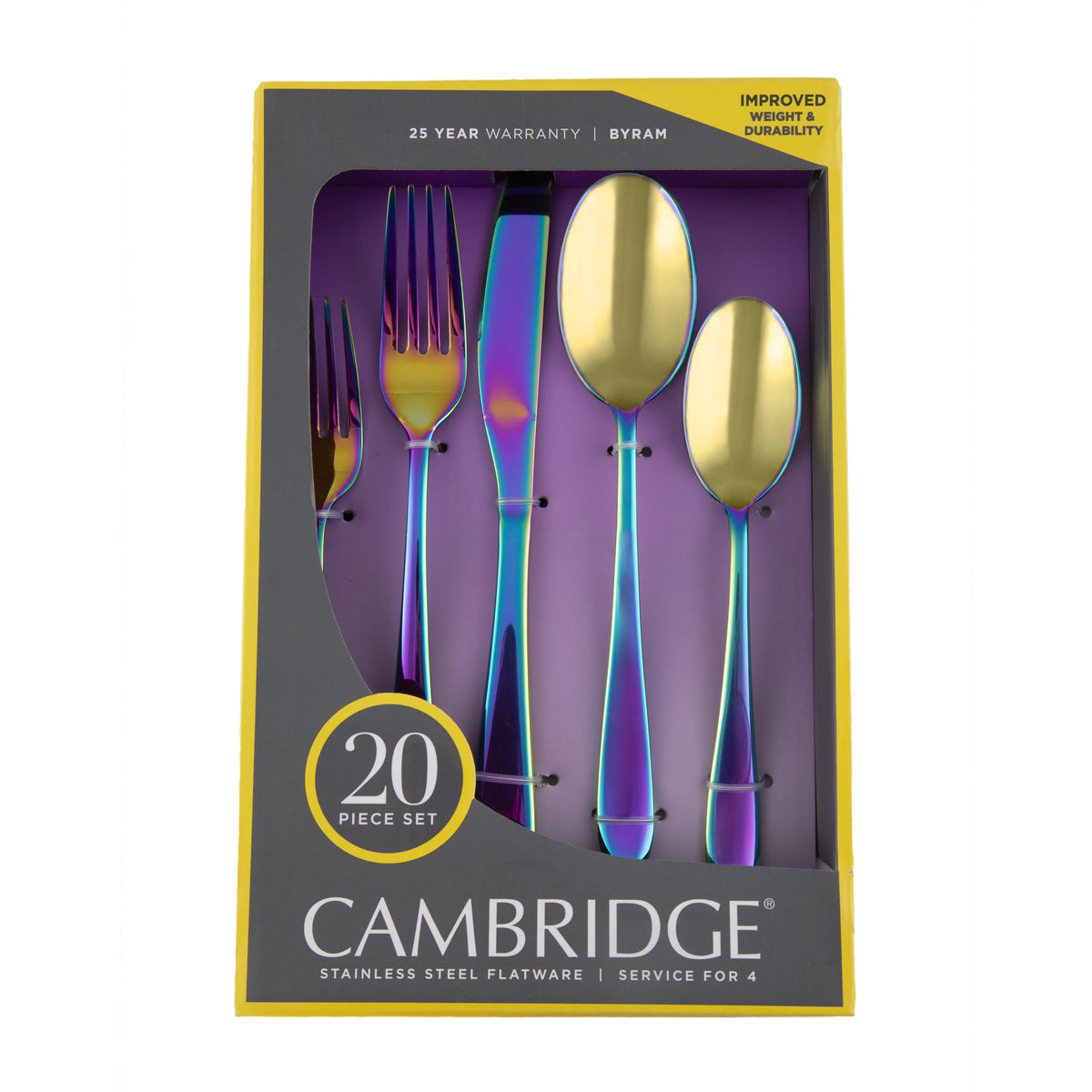 Black 20-Piece Flatware Set E761416