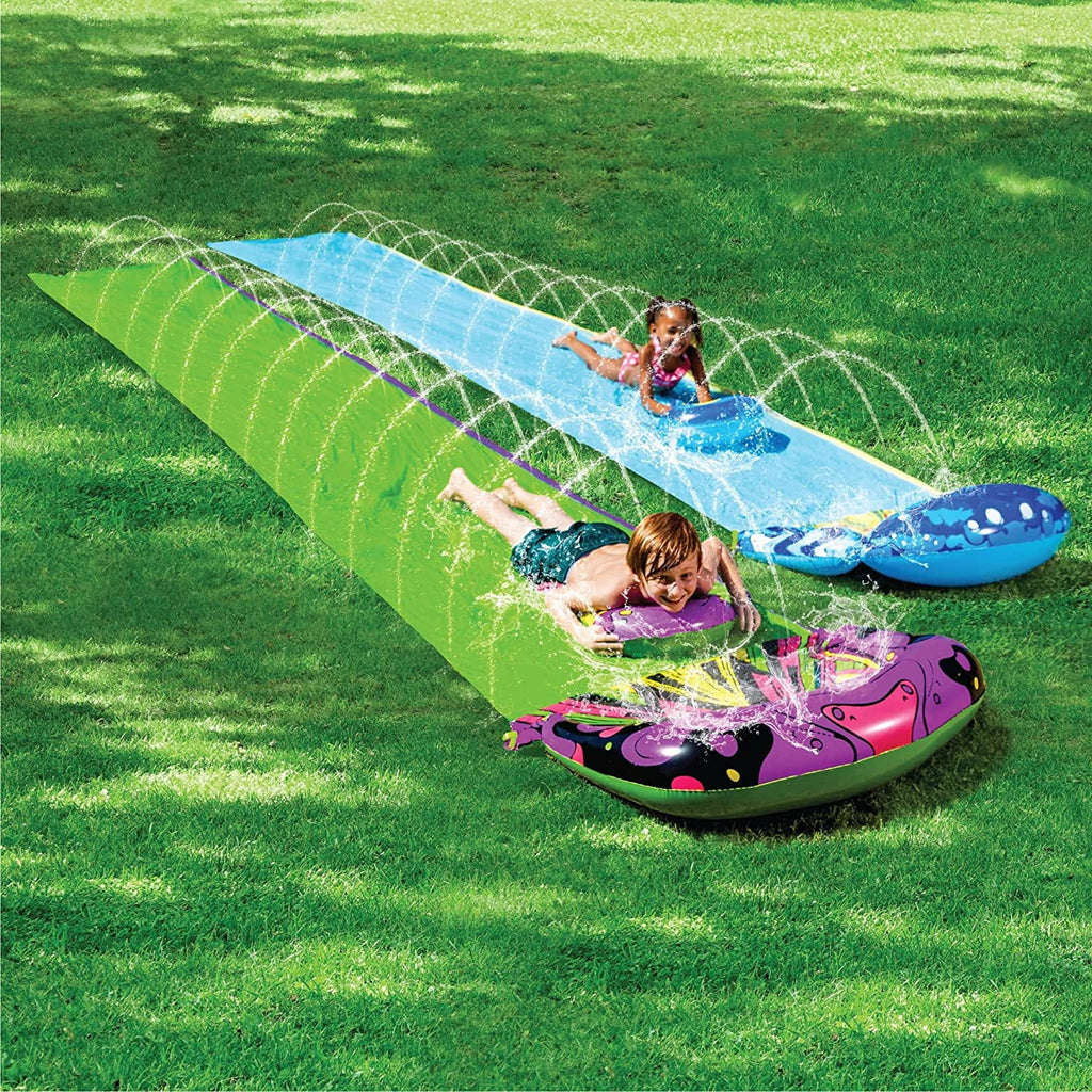 2 Pack 20ft x 35.5in Water Slide with Bodyboards G82941